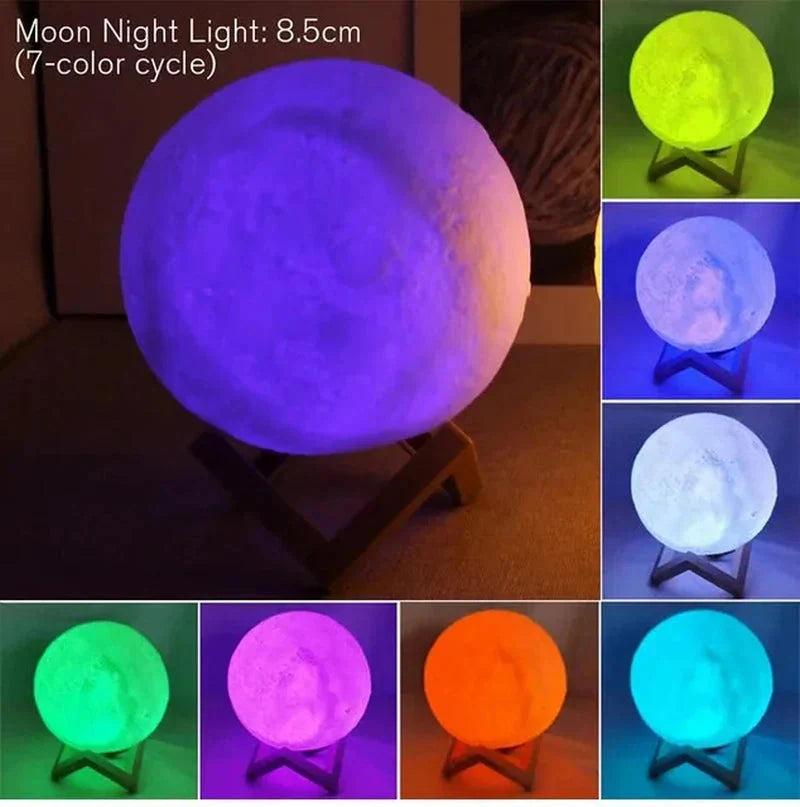 D5 Starry Moon Lamp 8Cm