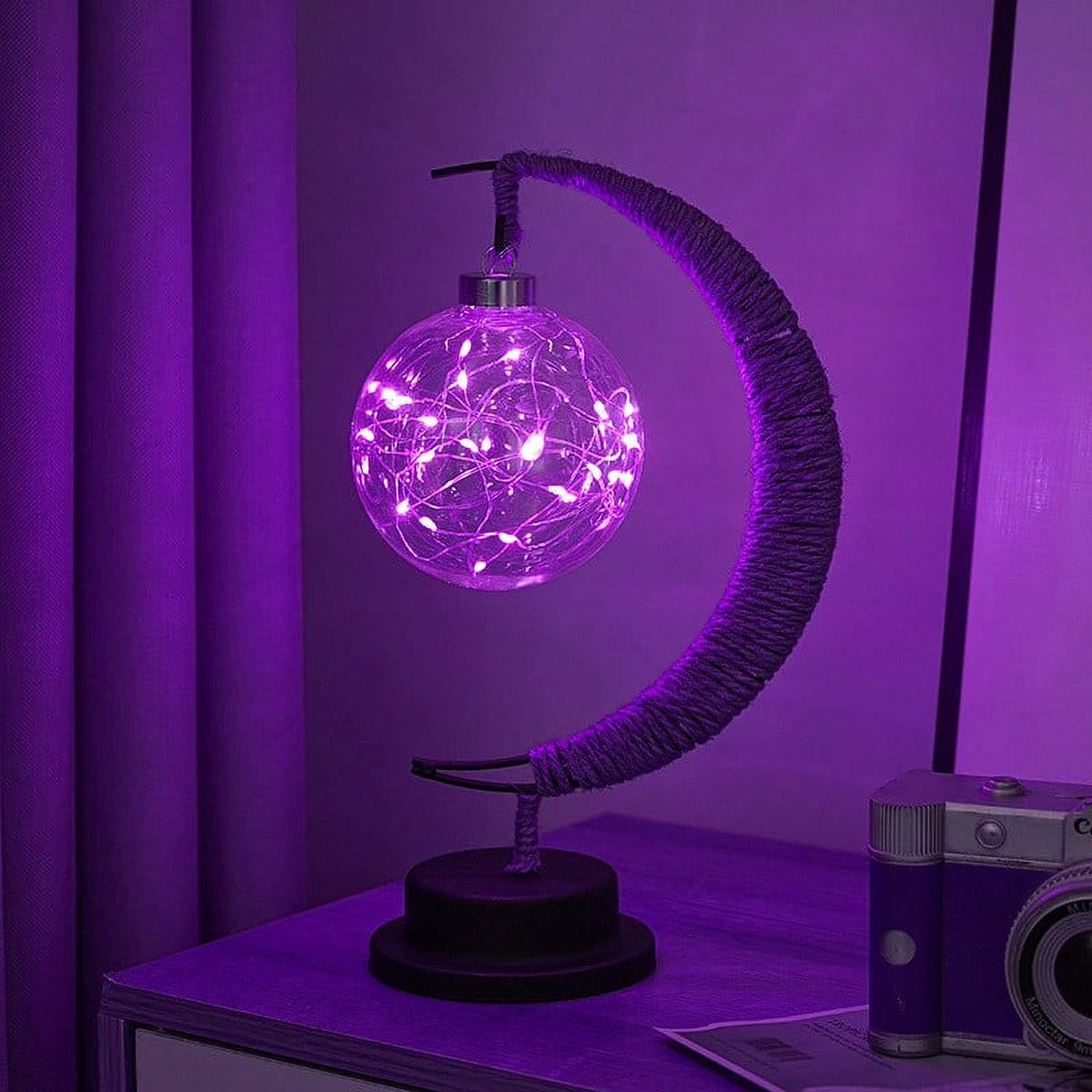 Lunar Lamp under $5!  Lunar Lamp LED Night Light, Moon Surface Table Lamp, USB Rechargeable Moon Light, Dimmable Bedside Lamp,Kidsroom Night Light, Hanging Moon Decor, Gift Idea Moon Lamp