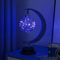 Lunar Lamp under $5!  Lunar Lamp LED Night Light, Moon Surface Table Lamp, USB Rechargeable Moon Light, Dimmable Bedside Lamp,Kidsroom Night Light, Hanging Moon Decor, Gift Idea Moon Lamp